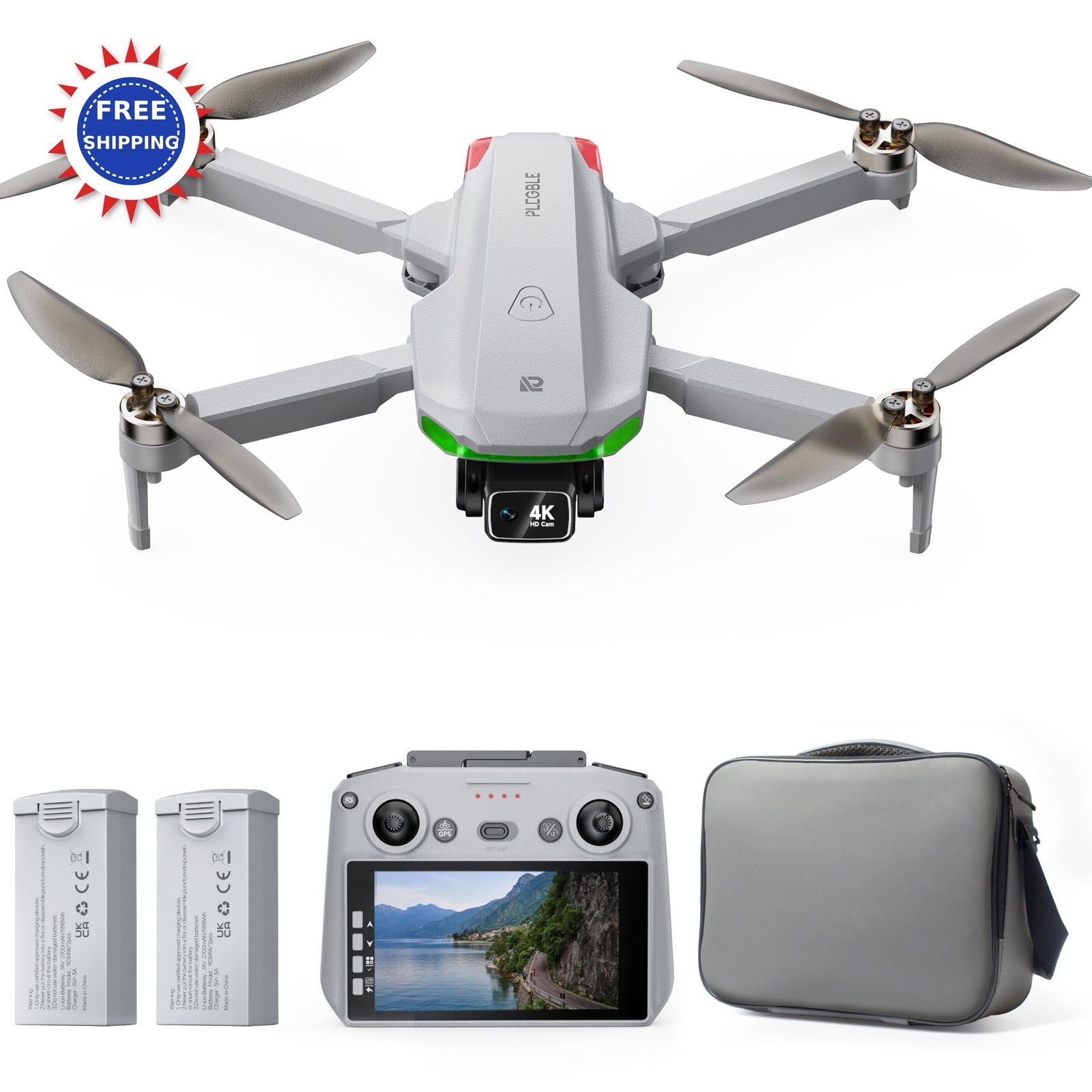 Drone 4K Camera GPS 5 Screen 70Min Long Range AI Orbit Mode RC Drones Foldable