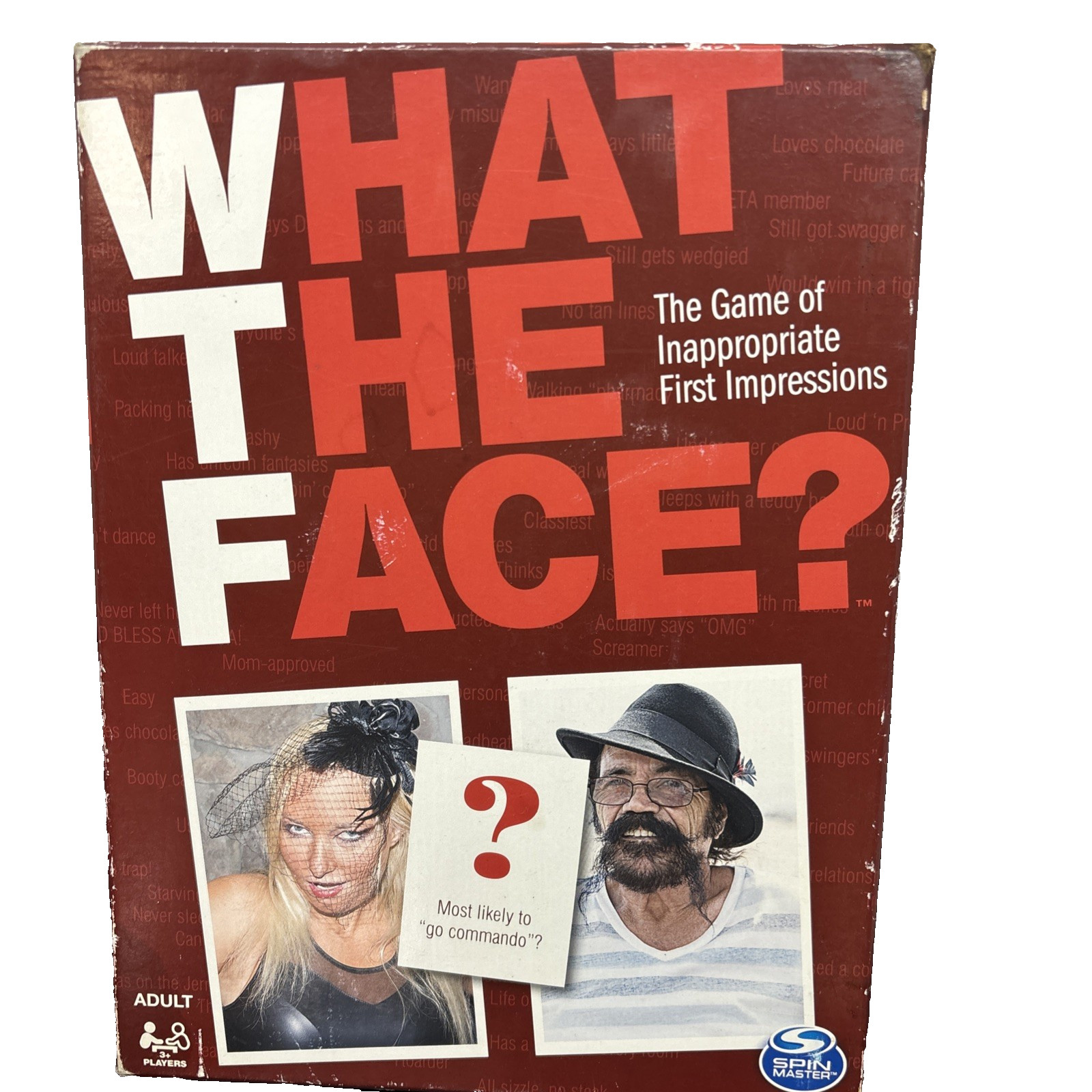 What The Face? Spin Master Adult Party Game Of Inappropriate First Impressions