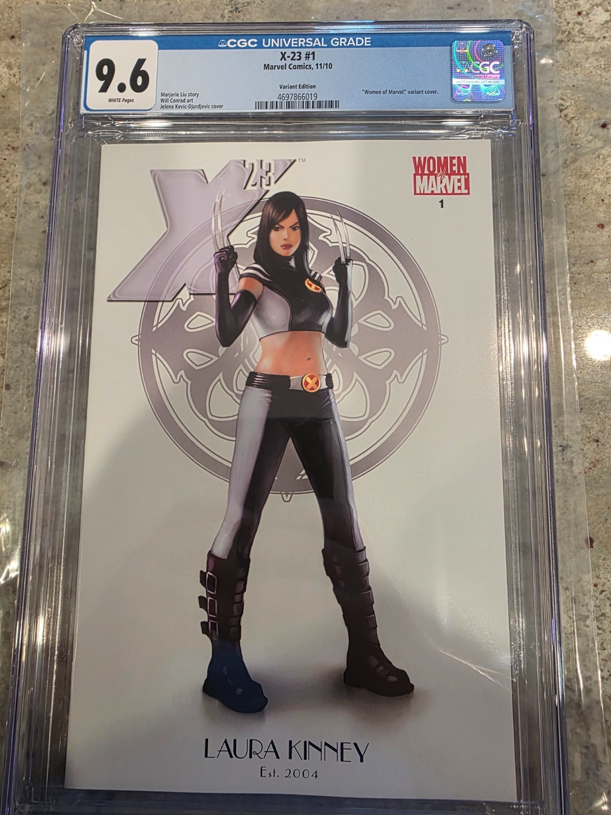 X-23 #1 (2010) CGC 9.6 (Women of Marvel) Variant Cover White Pages!!!