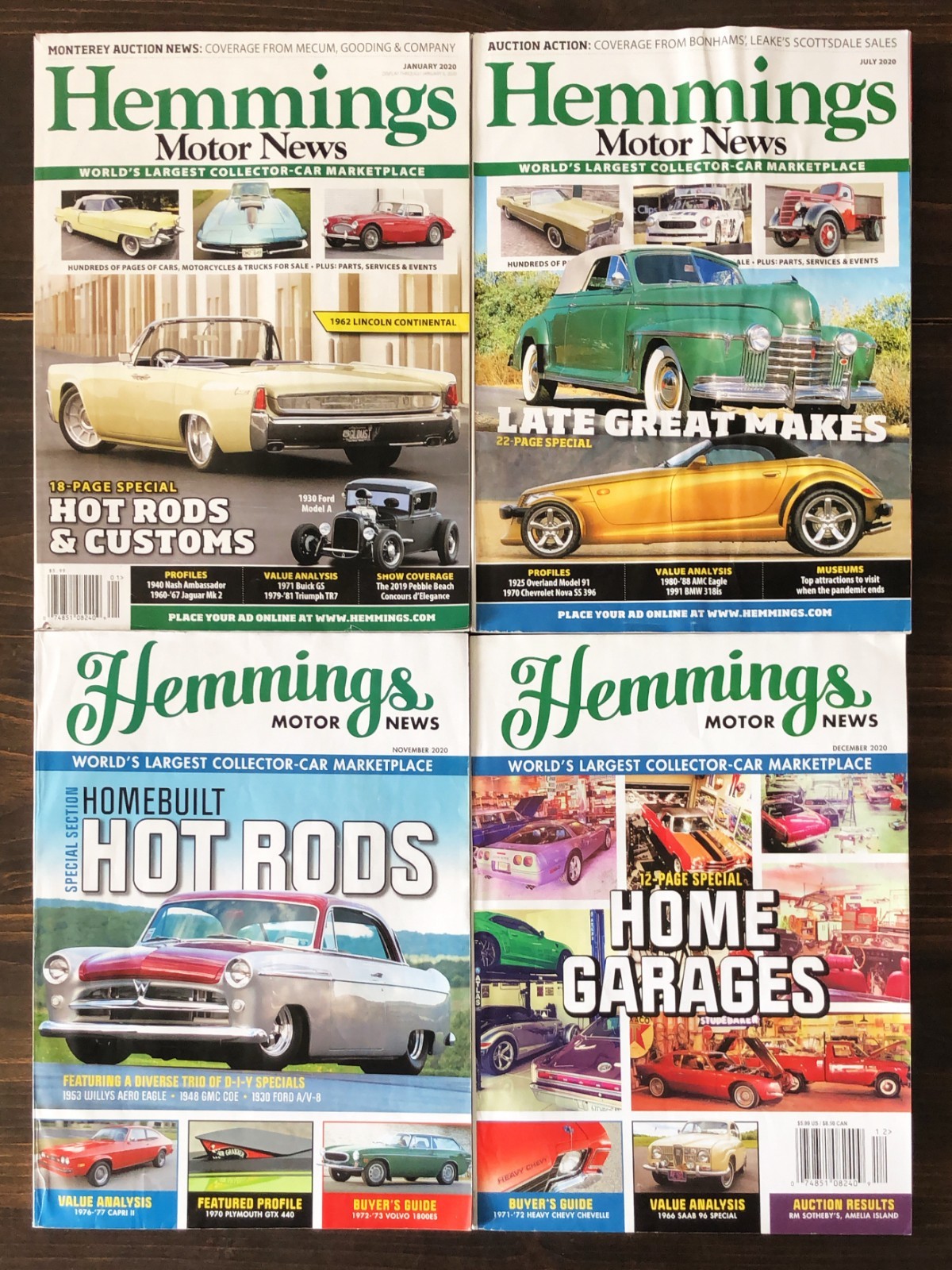 2020 Hemmings Motor News - Lot of 4