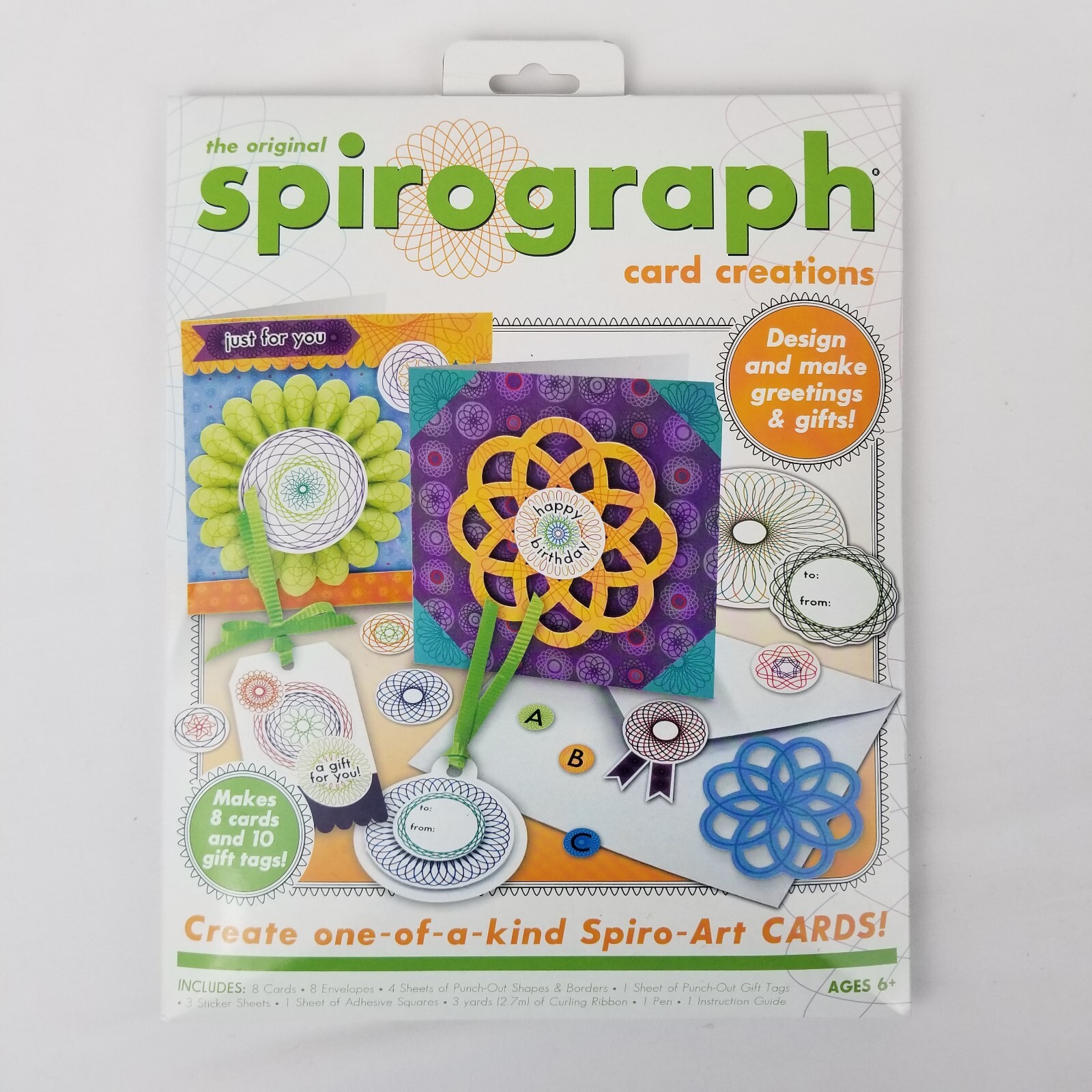 Spirograph Card Creations Craft Kit Activity Pack Spiro-art Ages 6+ Kahootz