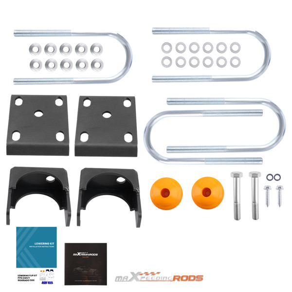 6" Rear Flip Kit Fit For Chevy Silverado C1500 GMC Sierra 2WD 1988-1998 Steel