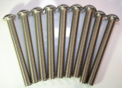 3/8-16 x 3-1/2 Stainless Button Head Bolts Allen 18-8 | Qty 10