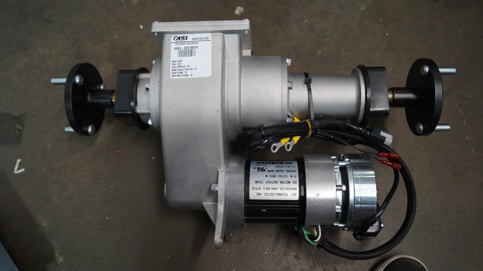 Transaxle Kit 24V DC  Model 9933 asi thehnologies 12763 motor New Open Box