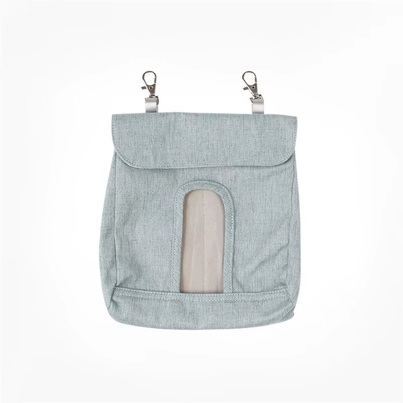 Hanging Pouch Feeder Hay Bag Holder Feeding Dispenser Container for Rabbit Guine