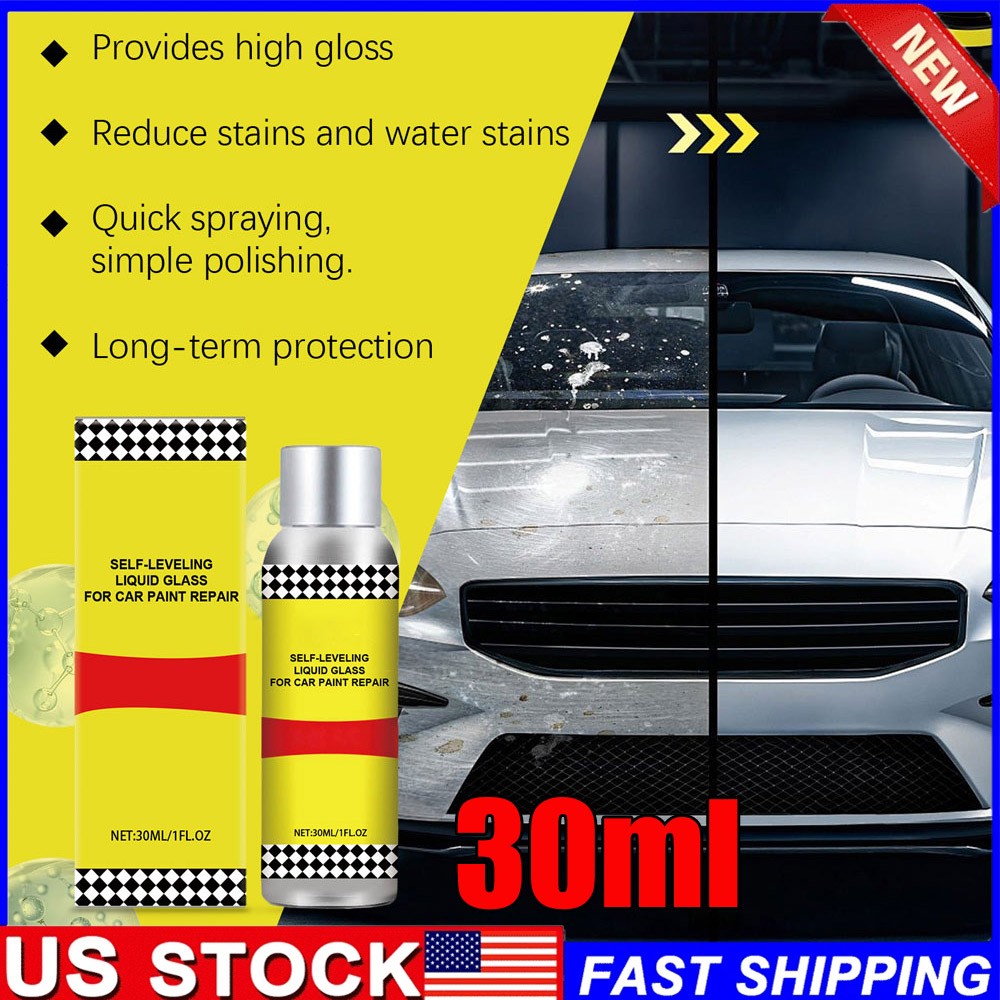 Liquid Car Glass Polish,Scratch Repair Wax Coating,Shiny Stuff Paint Restorer CW