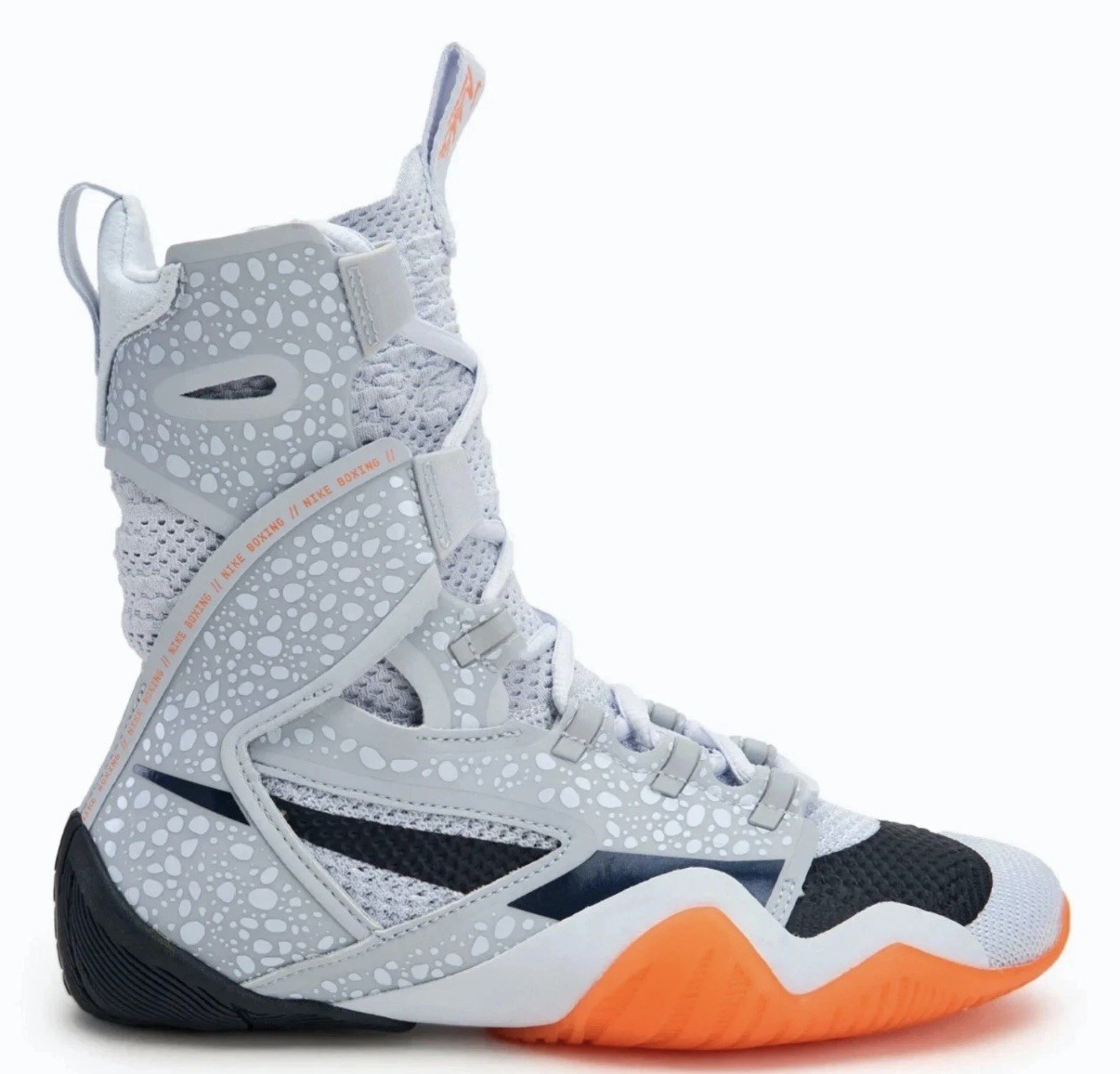 New Nike HyperKO 2 SE Boxing Shoes White Orange Black Size 5 DJ4475-900