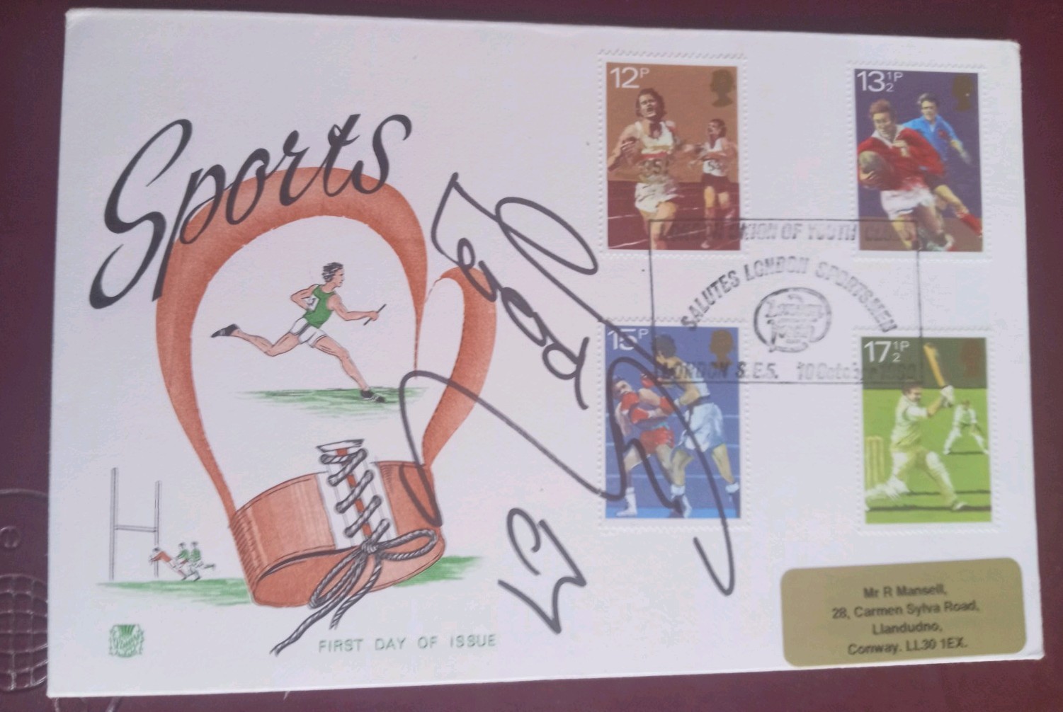 Sir Clive Woodward Rugby Signed First Day Cover