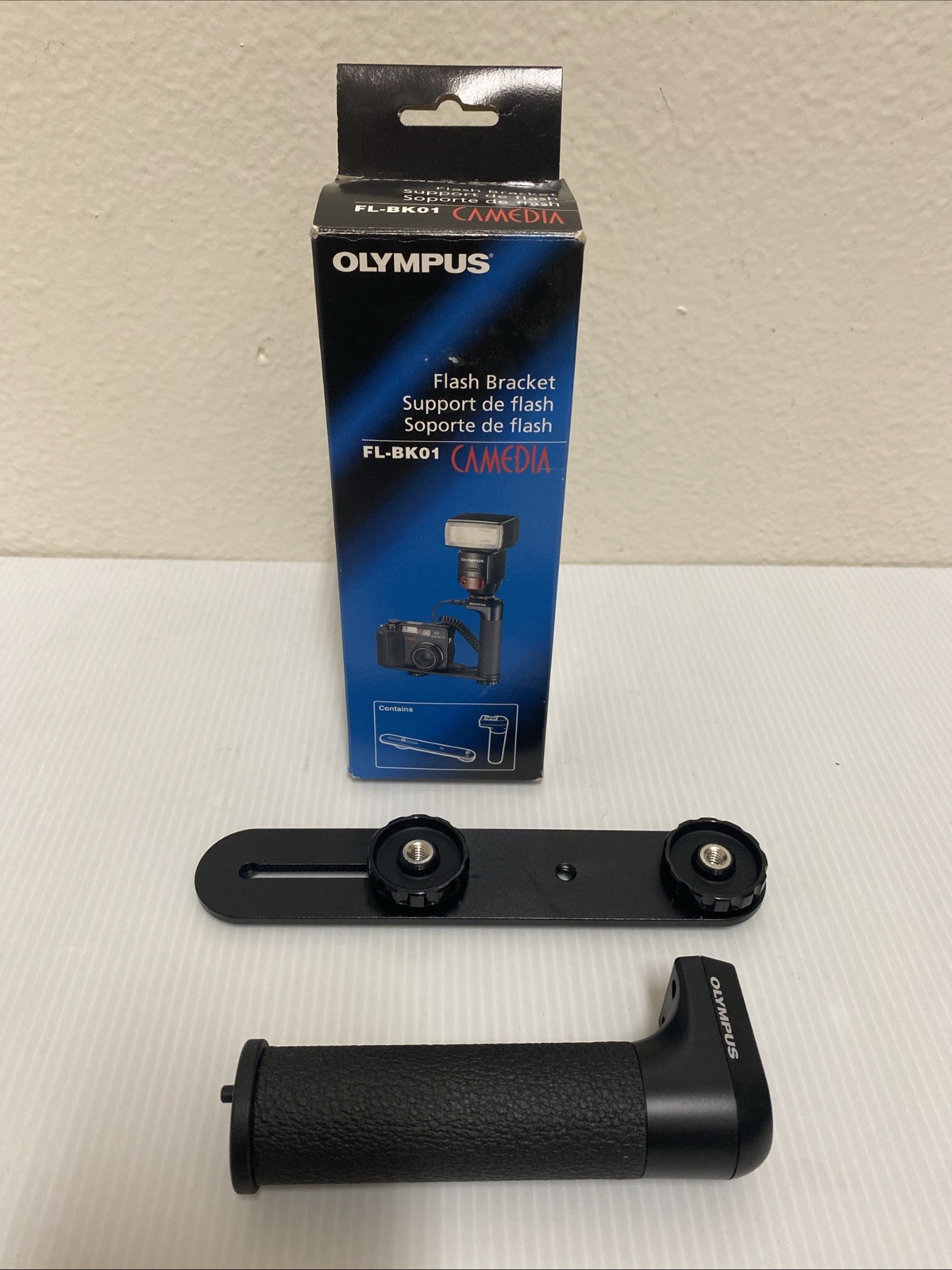 Olympus FL-BK01 Camera Flash Bracket Grip NO Cord ( FOR DSLR Cameras)