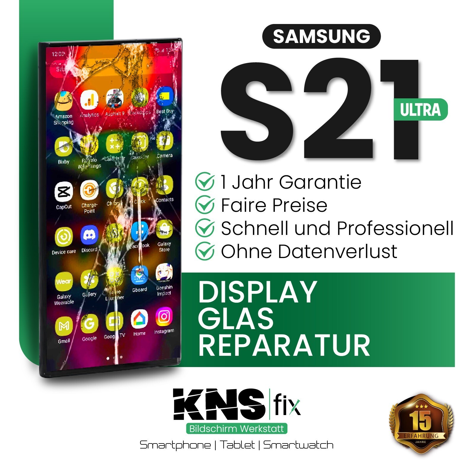 Samsung S21 Ultras Affichage Verre Devant Réparation Exchange ✅ 24 Twitter.com