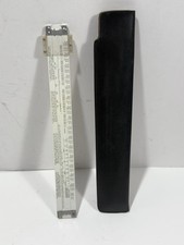 Vintage Pickett All Metal Slide Rule N902-T Simplex Trig Scientific Leather Case