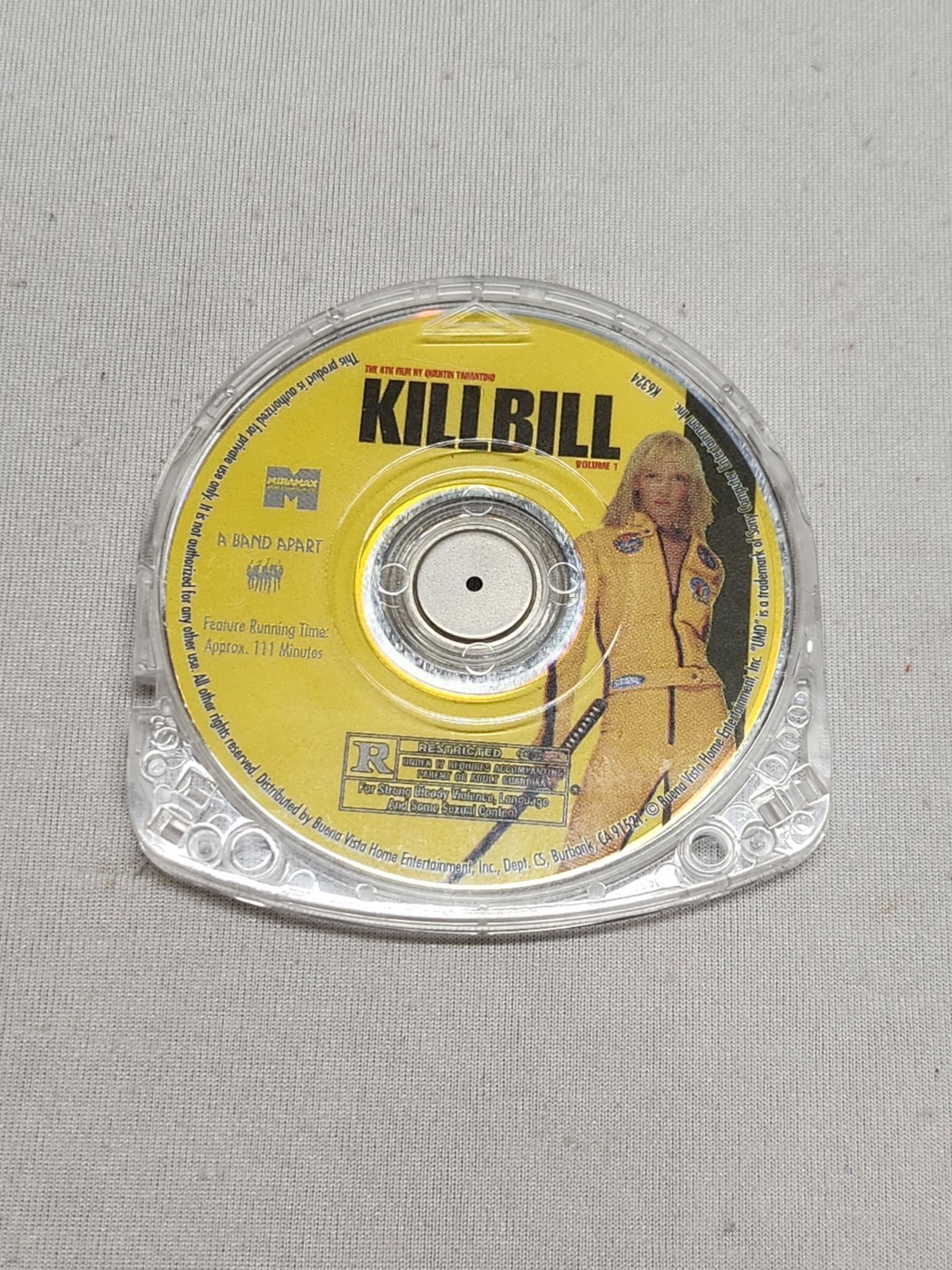 Kill Bill Volume Vol. 1 PSP UMD Disc Only Tested Working