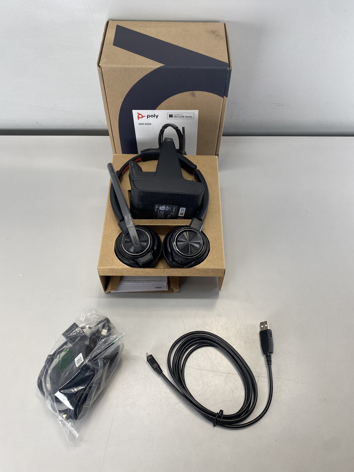 Poly Savi 8220 Office Wireless Headset- Black