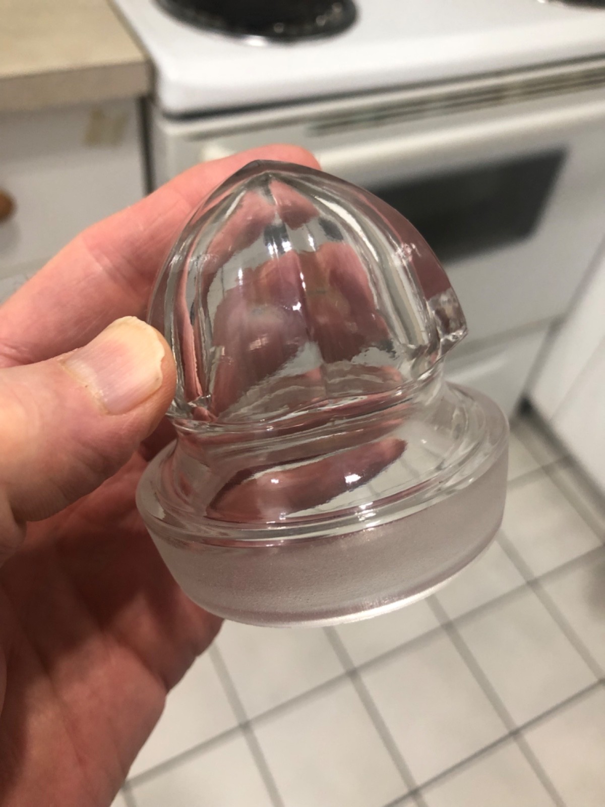 VINTAGE FLAWLESS c1900 MULTI PANELLED “GROUND TO FIT” APOTHECARY CANDY JAR