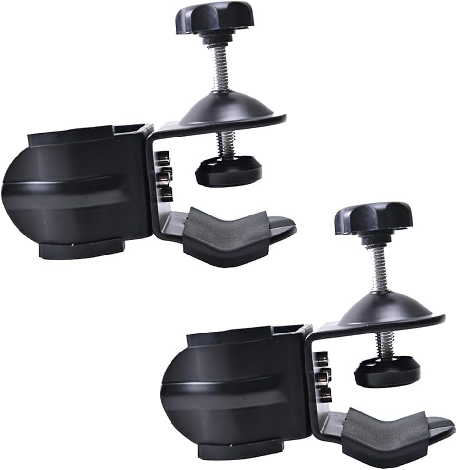 Metal C Clamp Heavy Duty Dual U Shaped Clip Bracket Mount for Photo Studio Li...