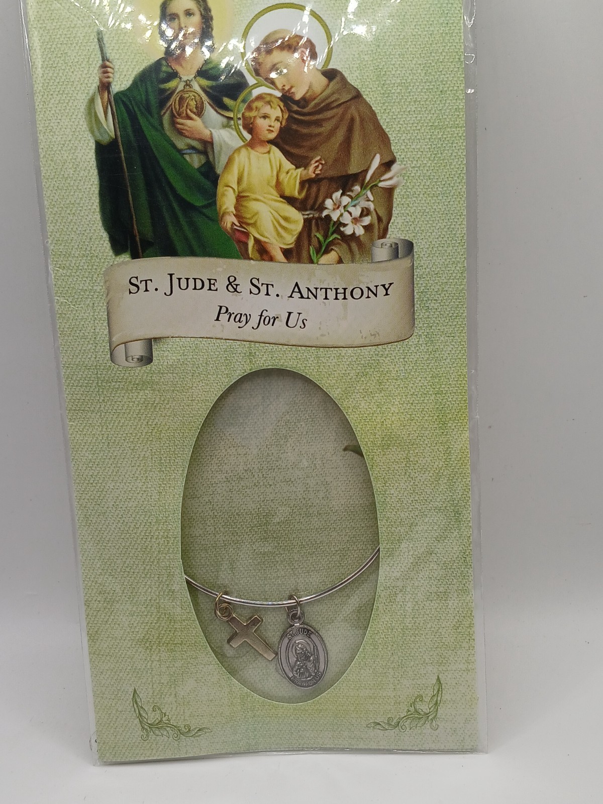 St. Jude & St. Anthony Pray for Us Medal Chain Necklace Franciscan Friars