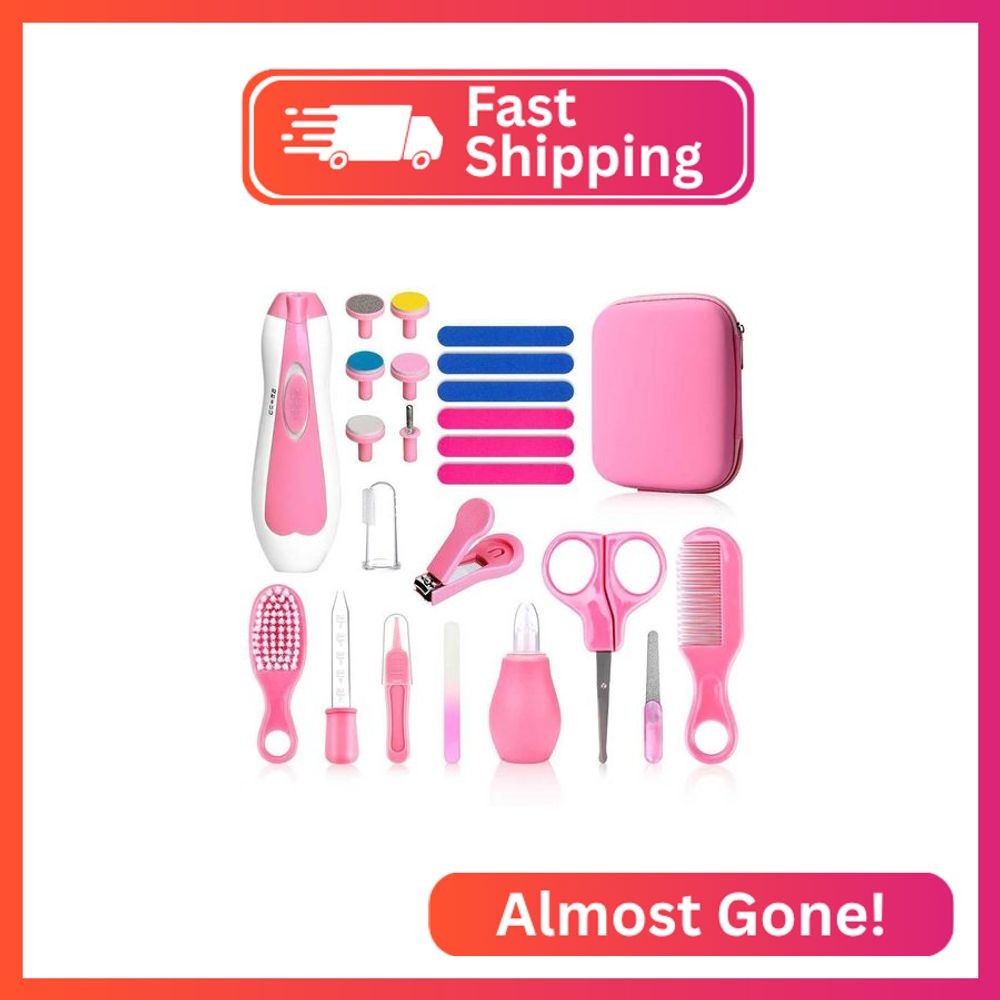 Qunlions life Baby Grooming Kit, Infant Safety Care Set with Hair Brush Comb Nai