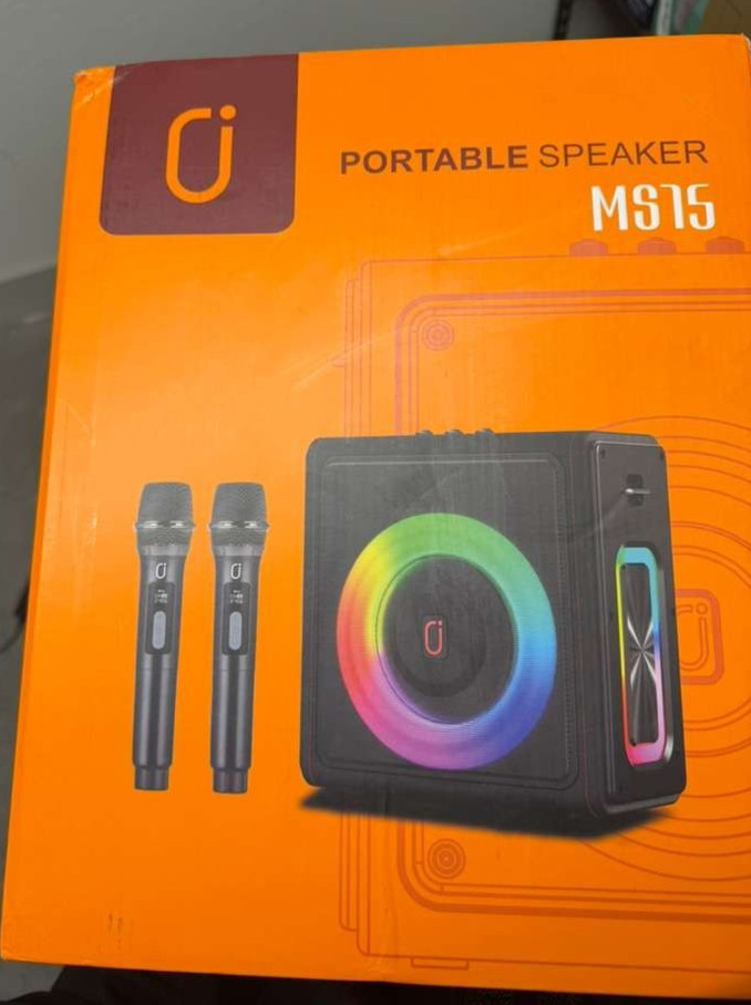 Karaoke Machine, Portable 5.3 Speaker with 2 Wireless Microphones MS75