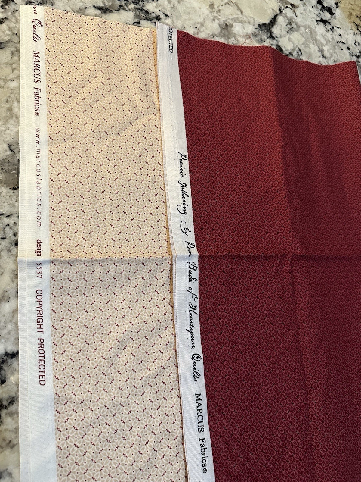 Prairie Gathering Pam Buda Marcus Fabrics®️©️ Design 5537 2 X 1/2Yd Cotton