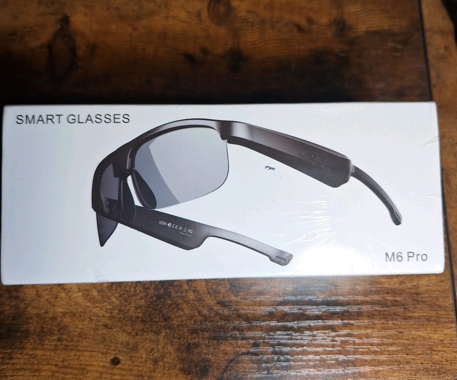 Smart Glasses M6 Pro Bluetooth Wireless Sunglasses Black, Microphone, Music