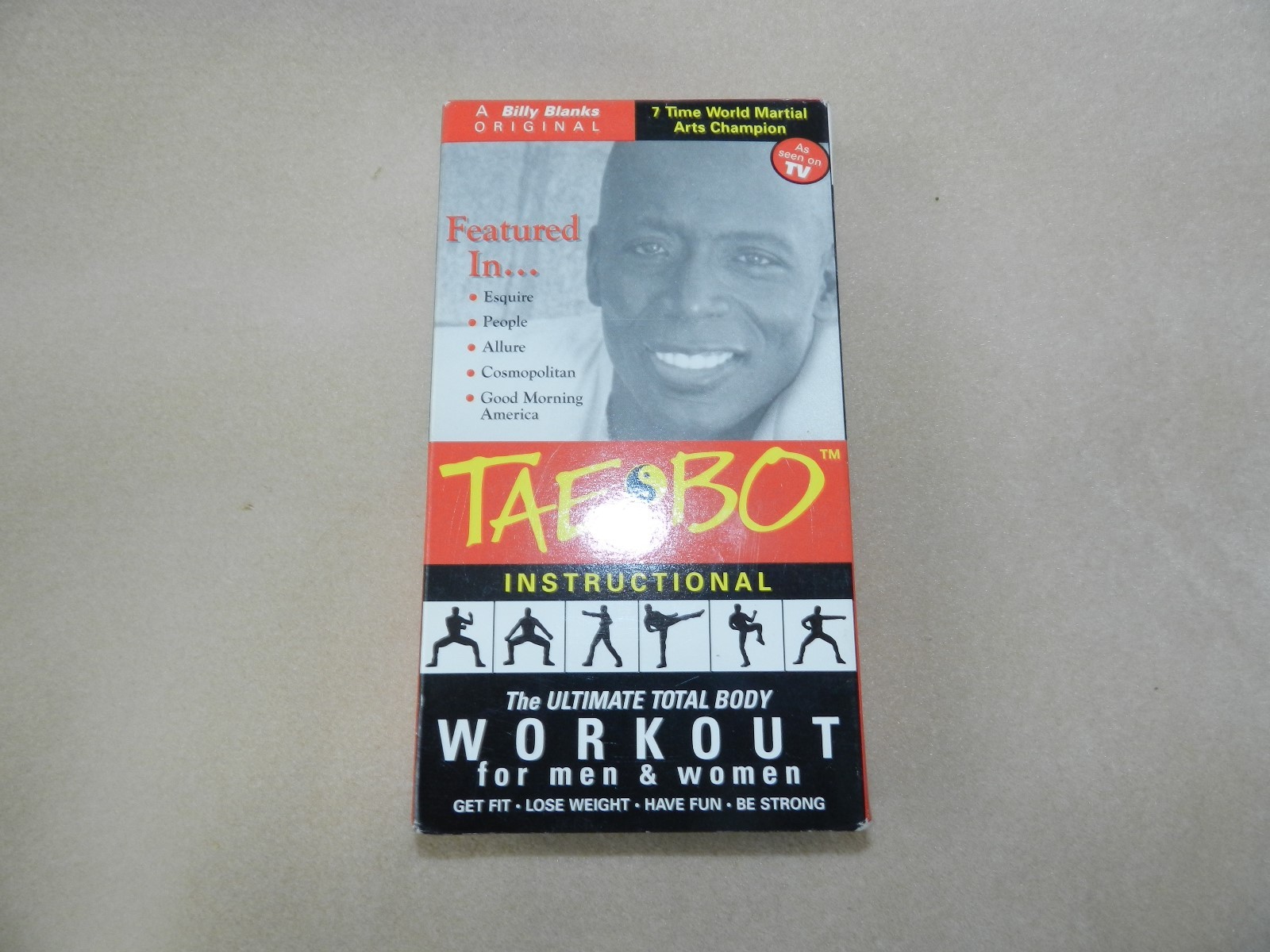 VHS movie Tae Bo workout. A Billy Banks original Instructional