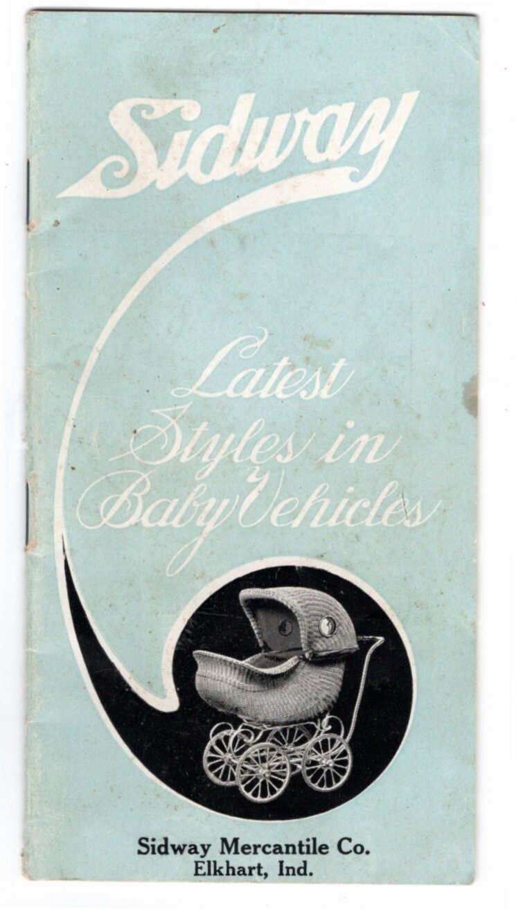 Pamphlet, adv, Sidway Baby Vehicles, illust., SIDWAY MERCANTILE CO., Elkhart, IN