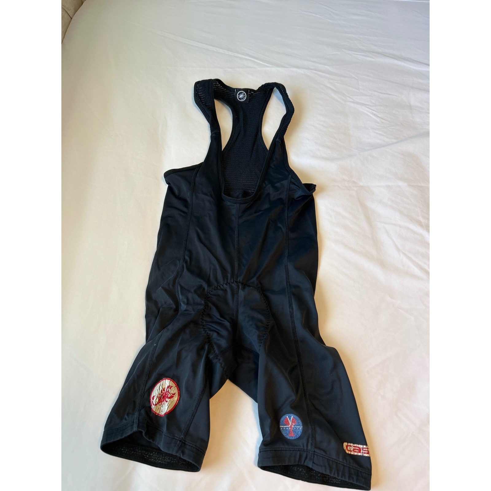 Castelli Black Biking Cycling One Piece Bike Bib Shorts Men's Size XL