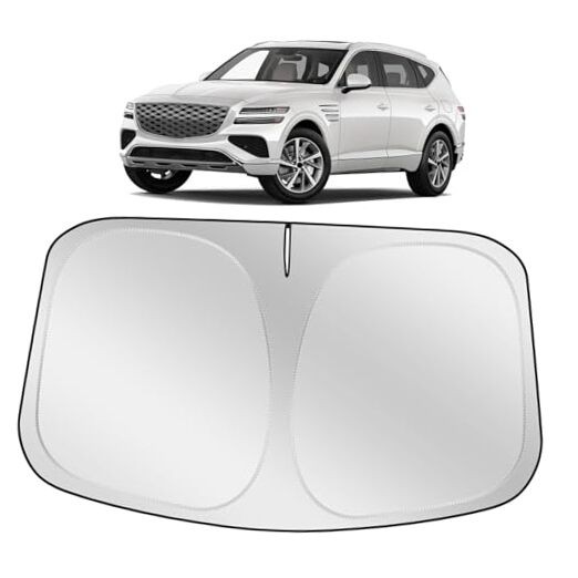  Windshield Sun Shade Sunshade Compatible with Genesis GV80 2026 2025 2024 