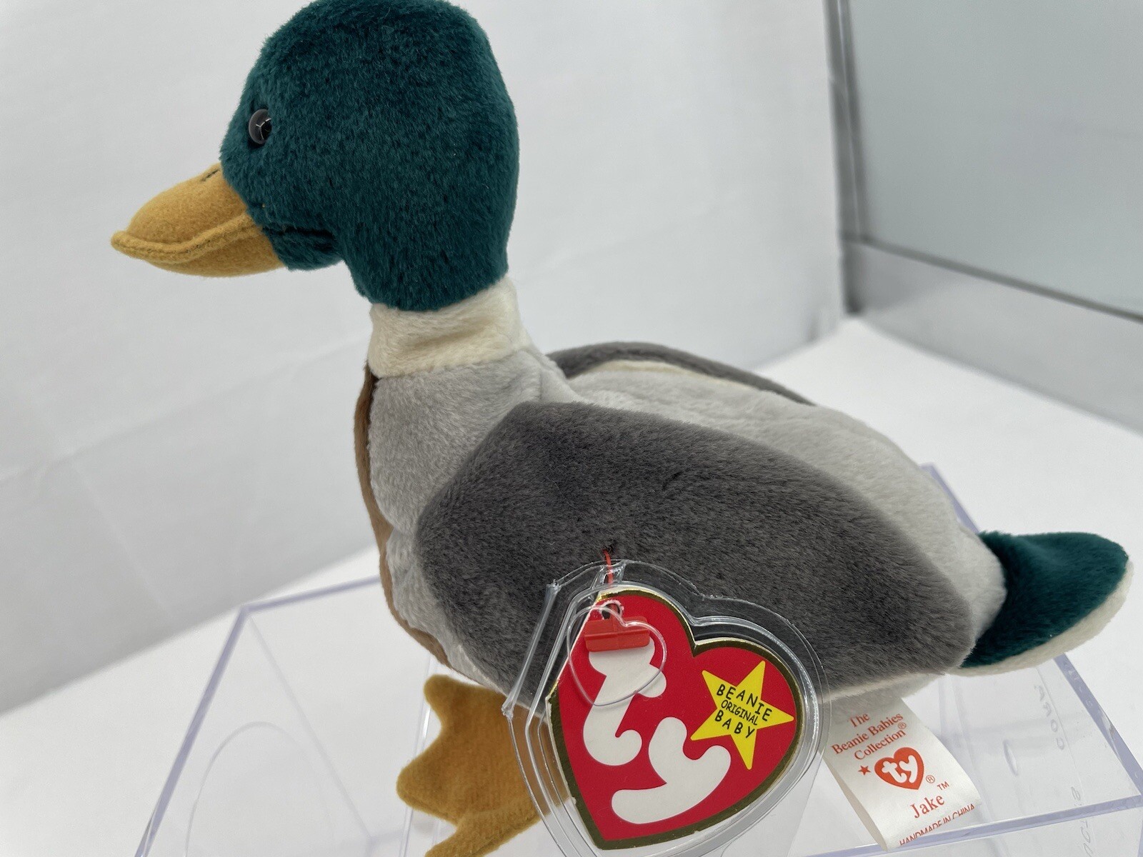 Ty Beanie Babies Jake The Mallard Duck-Retired, Tag Error