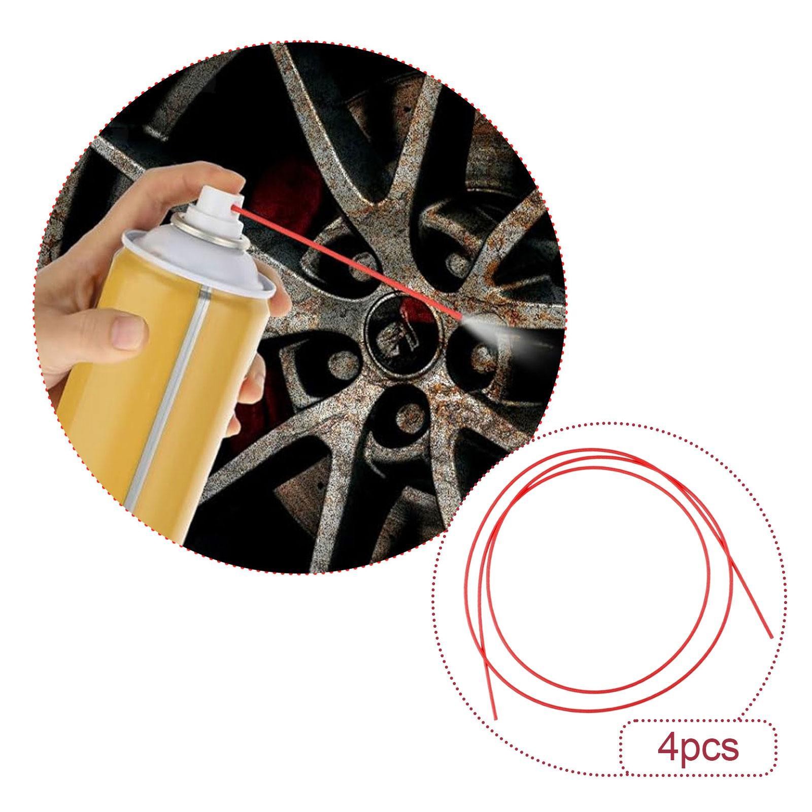 4Pcs Spray Can Tubes Accessories 51.18 " Convenience Wear Resistant Reliable Tip