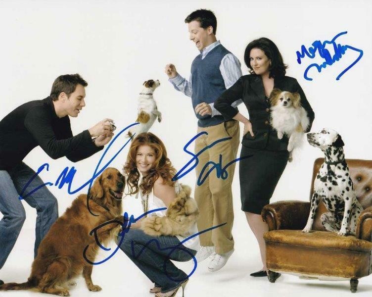 WILL & GRACE Cast 8.5x11 Signed Photo Reprint