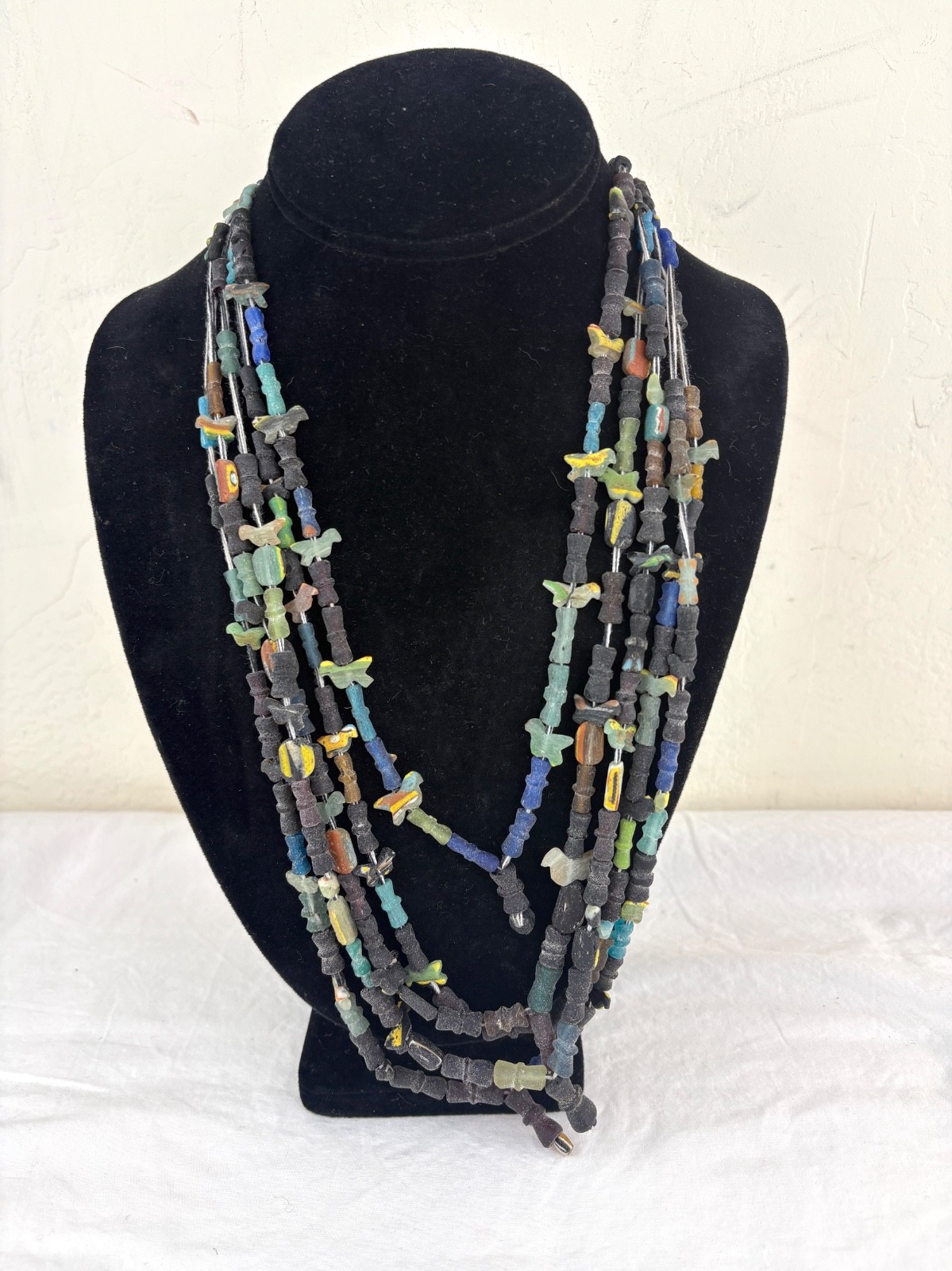 Strands of Ancient Roman Glass Bead Necklace c2000 years old