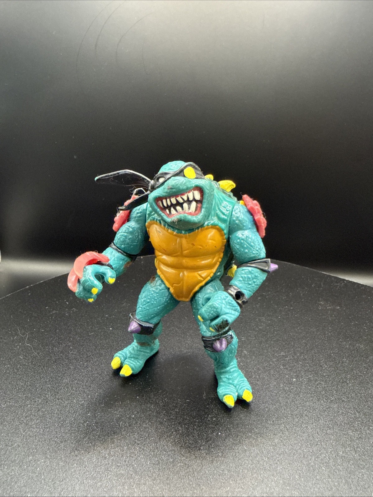 VINTAGE TEENAGE MUTNT NINJA TURTLES TMNT 1990 SLASH EVIL TURTLE DIMENSION X 