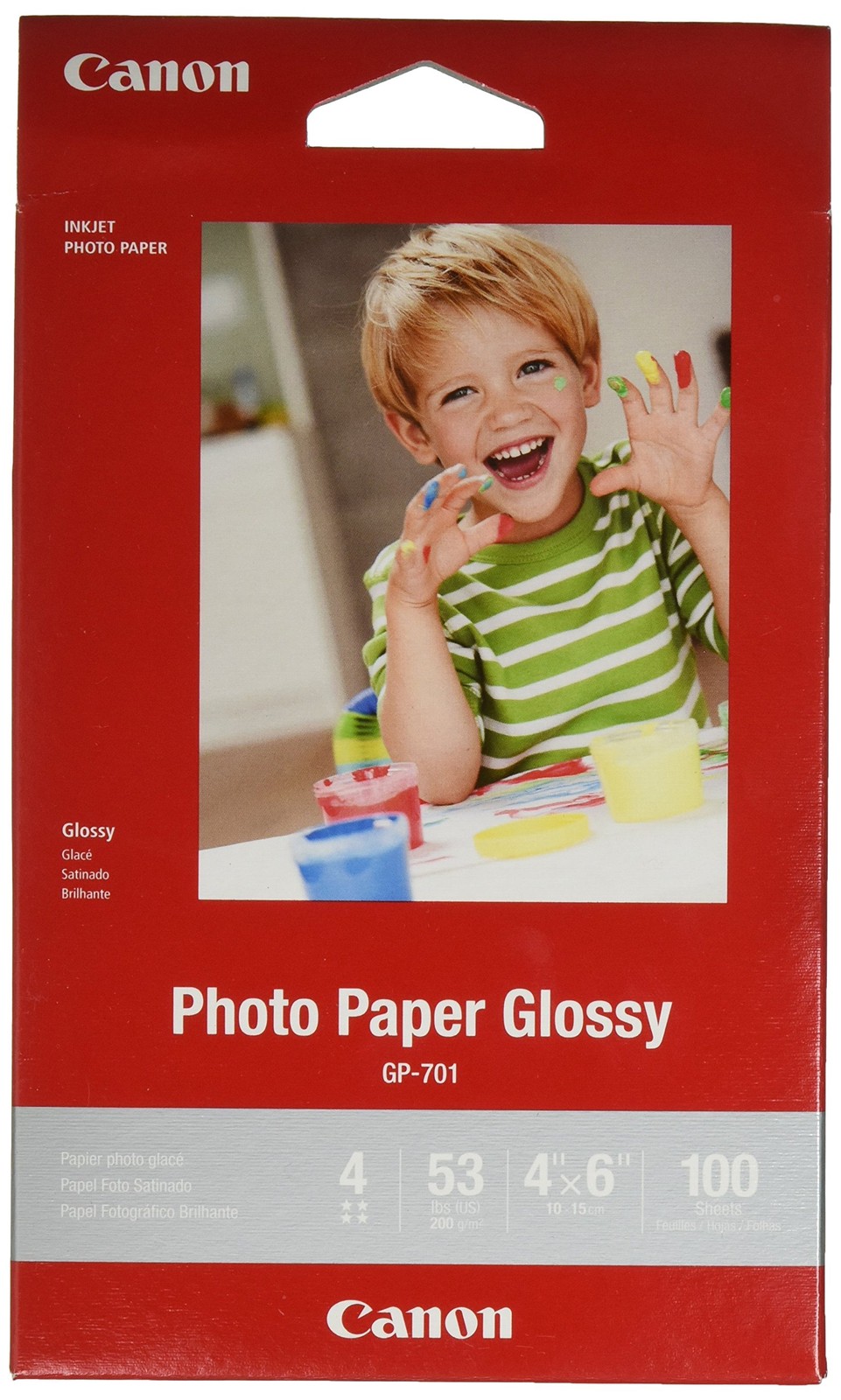 CanonInk Glossy Photo Paper 4"x 6" 100 Sheets (1433C001), Red 4" x 6", 