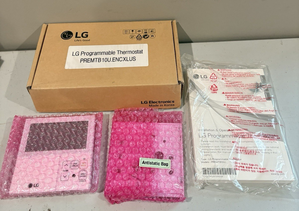 LG PREMTB10U.ENCXLUS / Programmable Thermostat NEW **No wiring included**