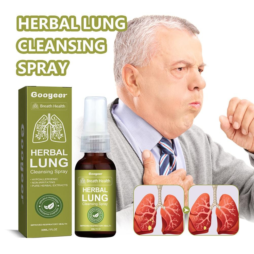 Breath Health Herbal Lung Cleansing Spray Clear Lung Promote-Heal Mucus Z8 PLM