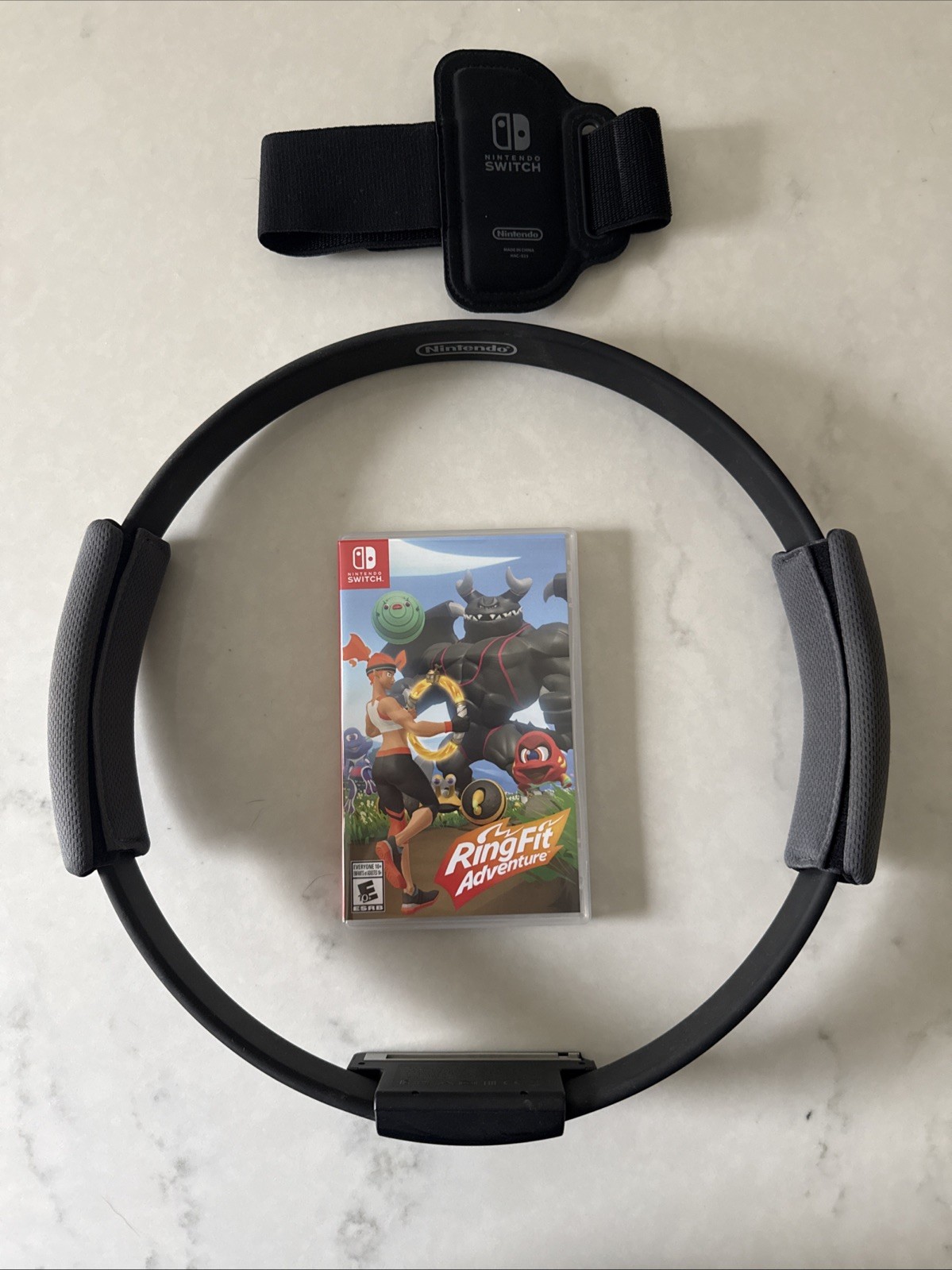 Nintendo Switch Ring Fit Adventure with Ring Con & Leg Strap - Complete Set