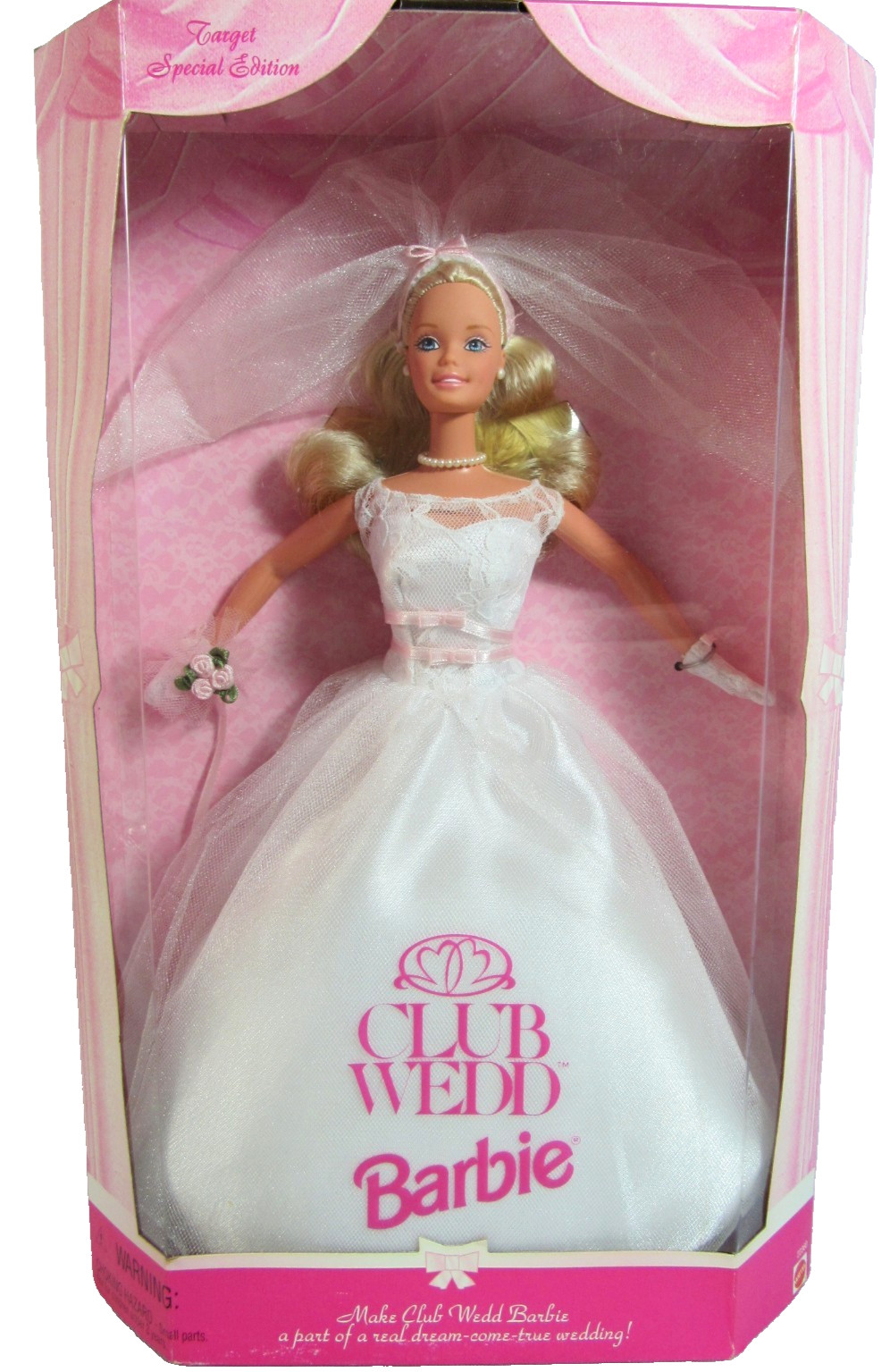 VINTAGE MATTEL 1998 BARBIE "CLUB WEDD" BRIDE DOLL 2nd IN SERIES #22360 - NRFB