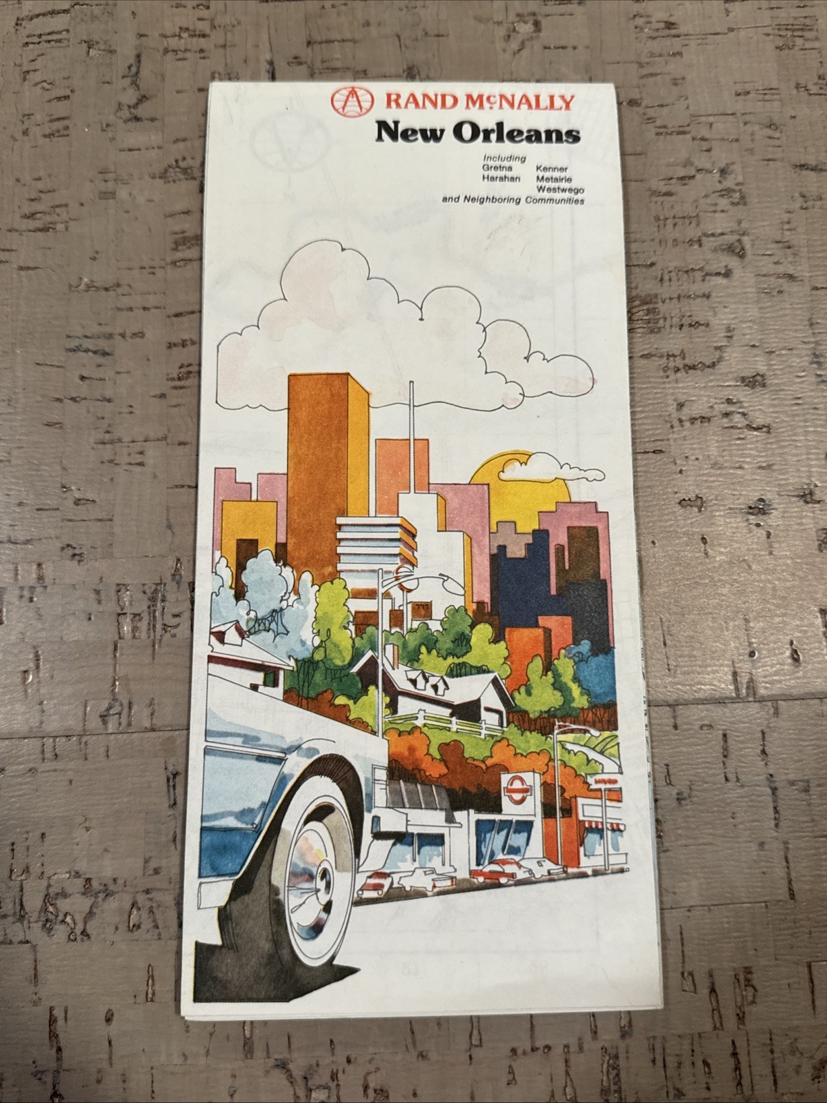 Rand McNally New Orleans Louisiana Area Map - Folded - 18x33”