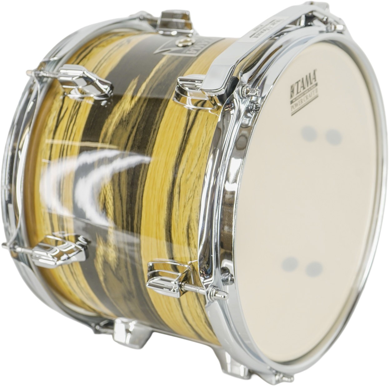 Tama Superstar Classic 10" x 8" Rack Tom - Natural Ebony Tiger Wrap