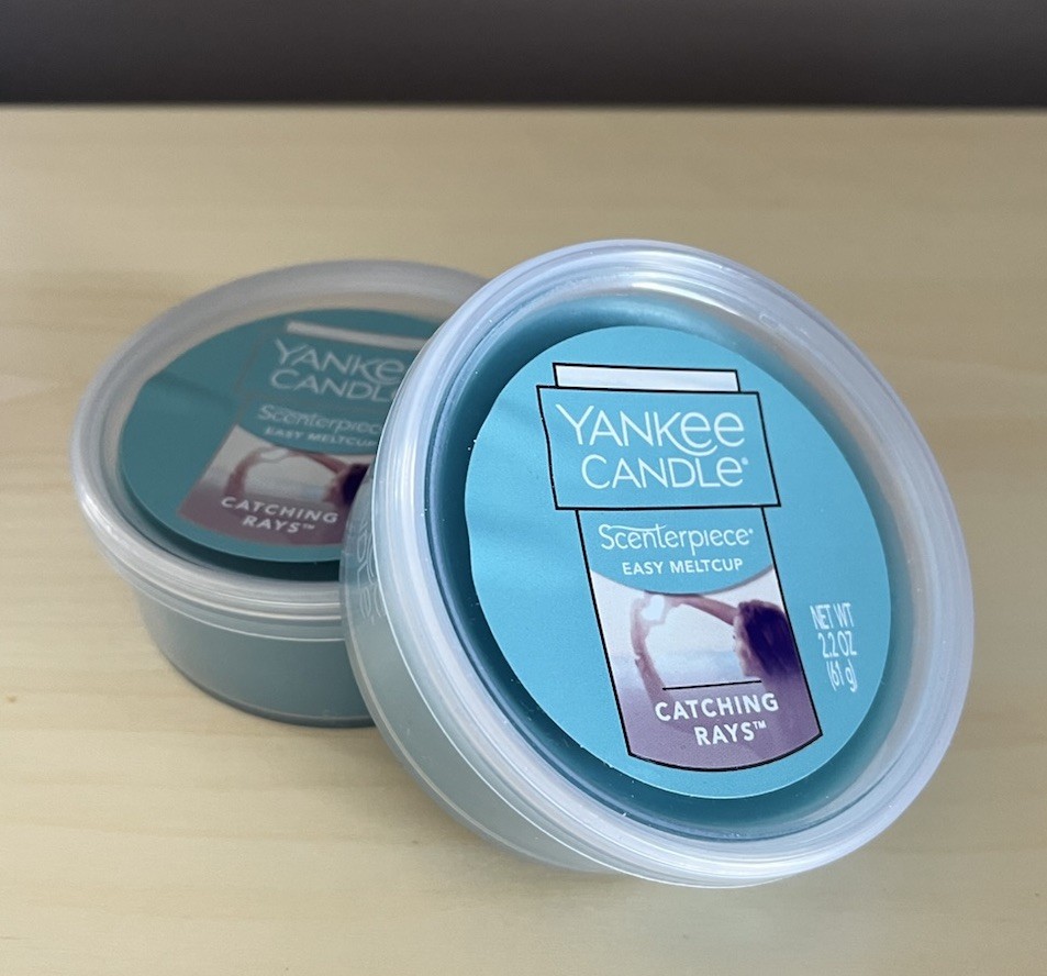 Two New Yankee Candle Catching Rays Scenterpiece Wax Melt Cups