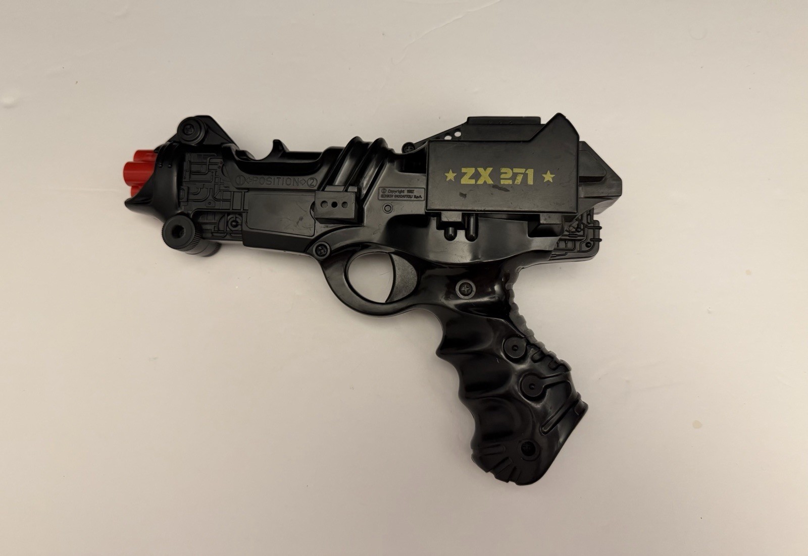 Vintage 1982 Edison Giocattoli Cap Gun Toy ZX271 Blade Runner Italy, Flawed