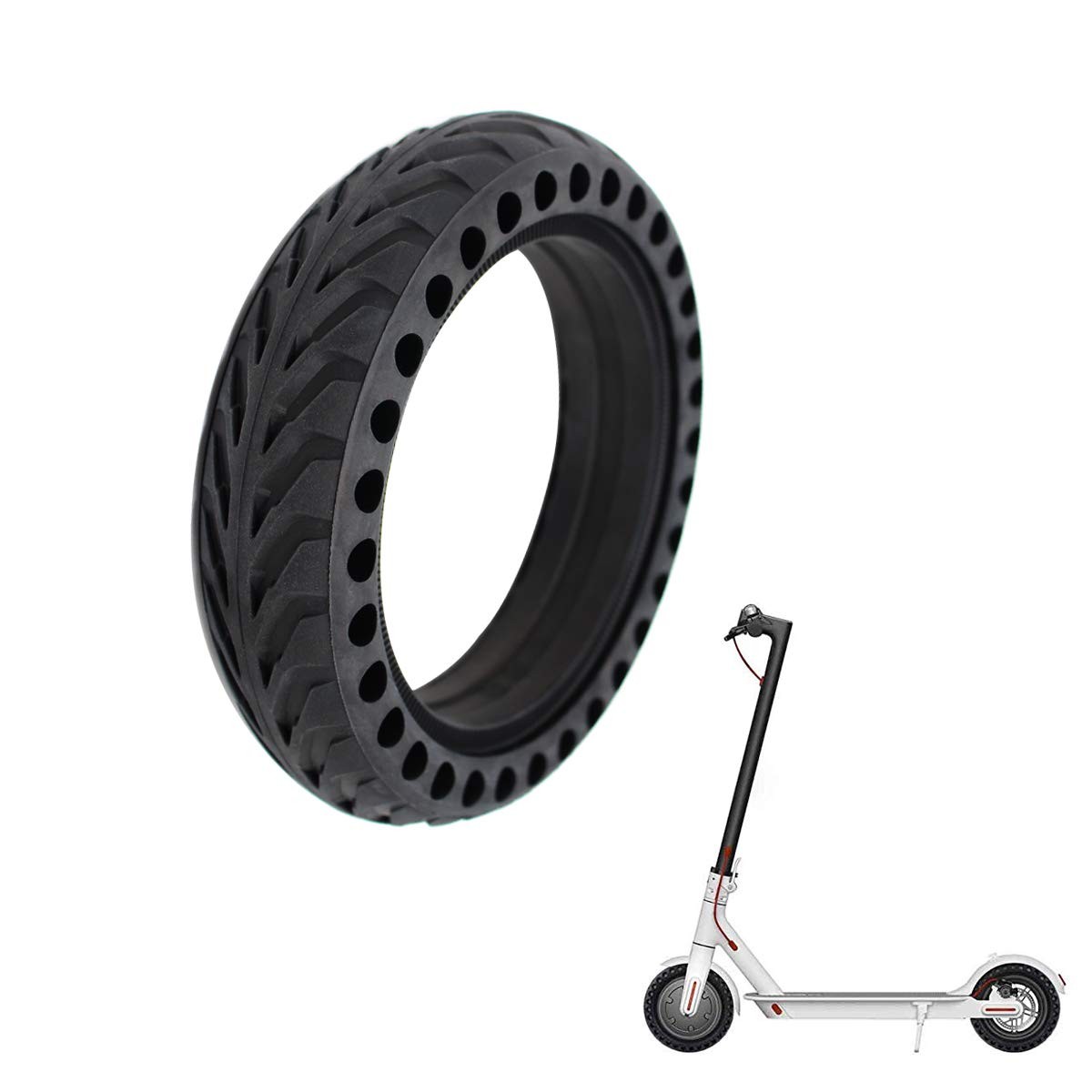 Solid Tires 8.5 Inches Electric Scooter Wheels Replacement Tire 8-1/2'' Front...