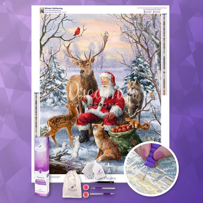 Dreamer Designs “Winter Gathering” Diamond Painting Kit New Sealed