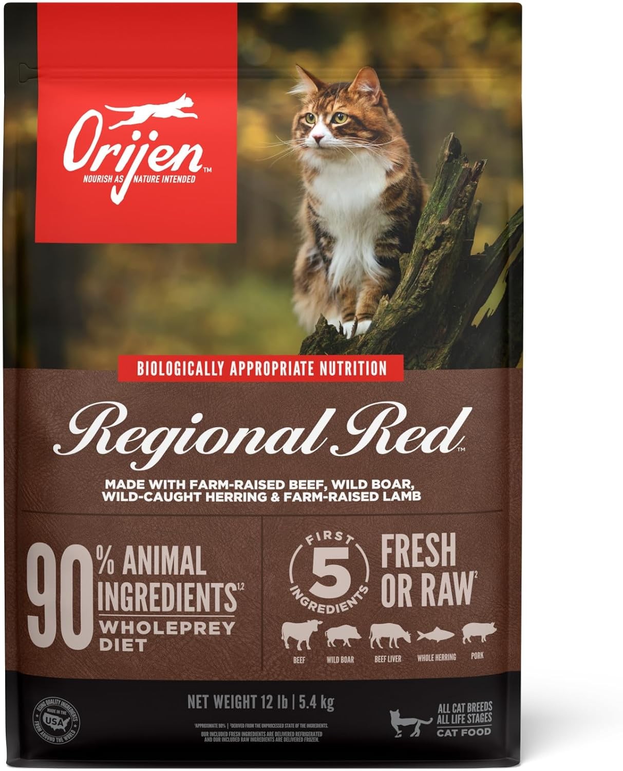 Regional Red Premium Dry Cat Care Formula, 12-lb bag