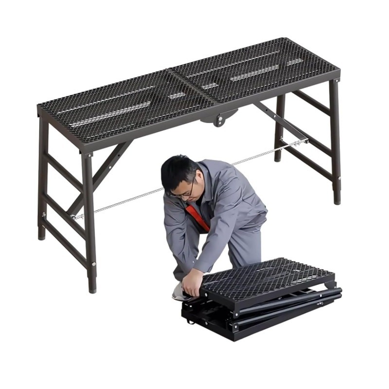 DaoLift Heavy Duty Scaffolding Platform 15.75"x59.05" Portable CAP 660lb 31-47"H