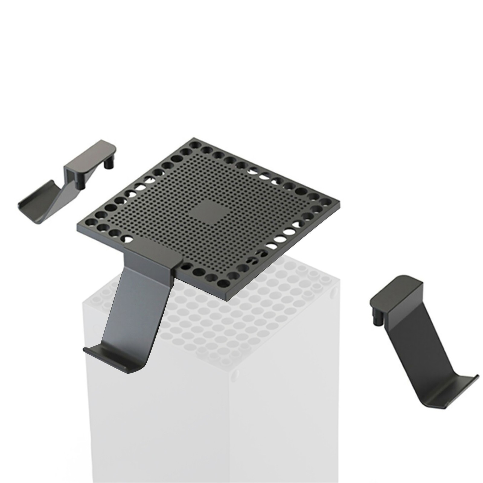 Heat Dissipation Dust Cover+Handle Hooks Brackets for Xbox Series X Console