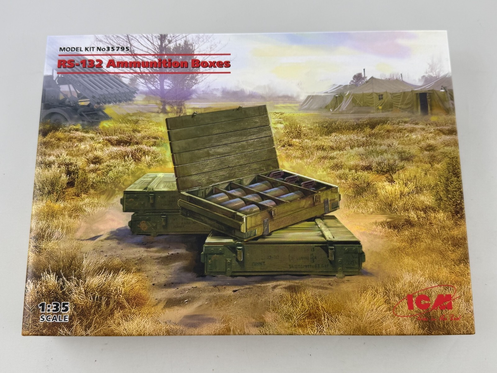 Icm Rs-132 Ammunition Boxes 1:35 35795 Model Making