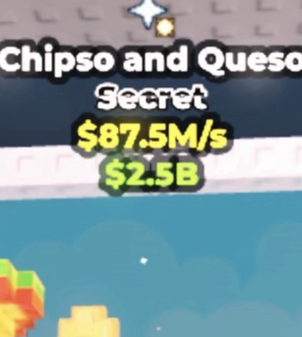 Steal A Brainrot Secret Item Chipso And Queso 87.5m/s One Trait 🔥🔥🔥