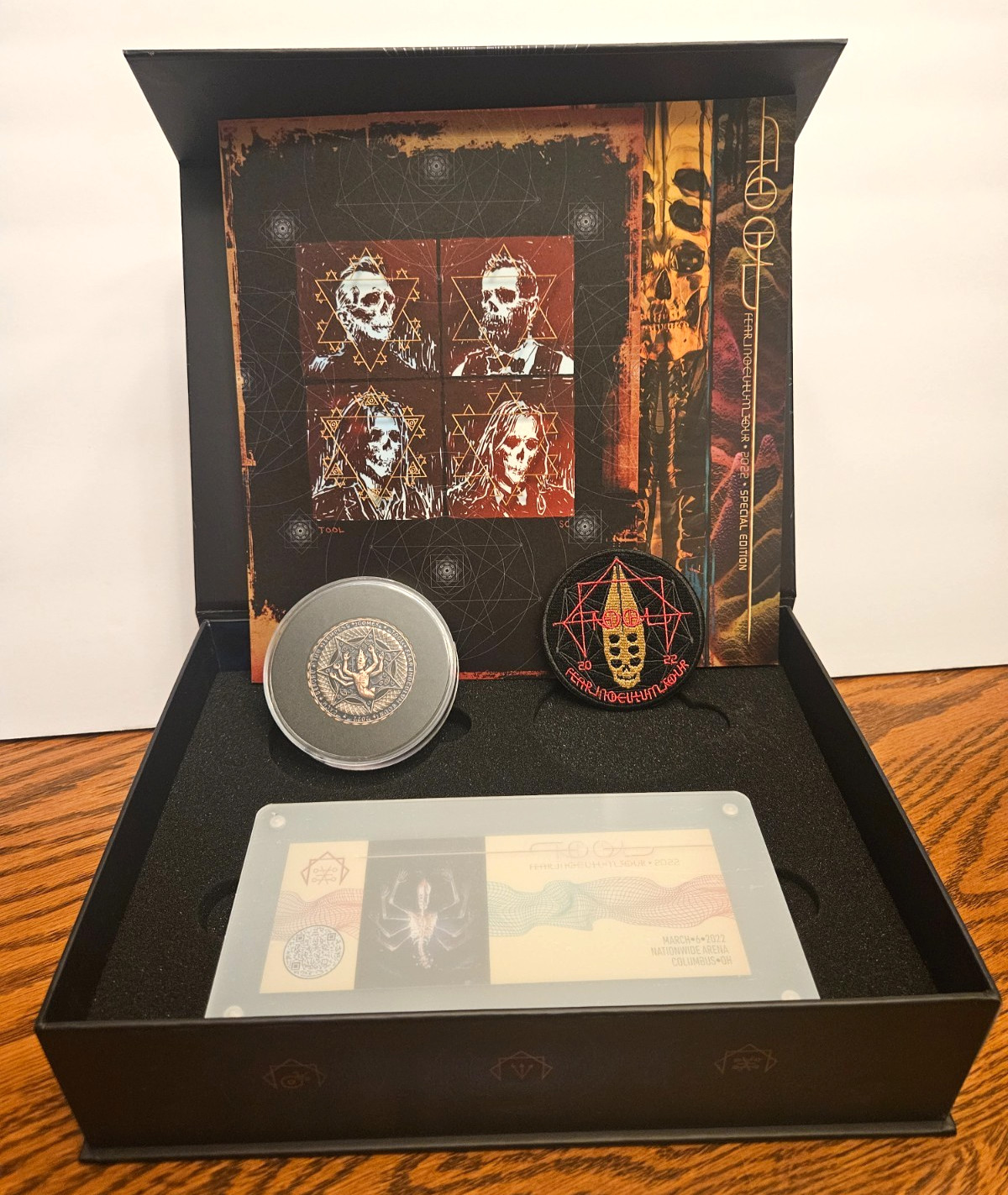 TOOL Fear Inoculum 2022 Tour Bronze VIP BOX Columbus Ohio NM